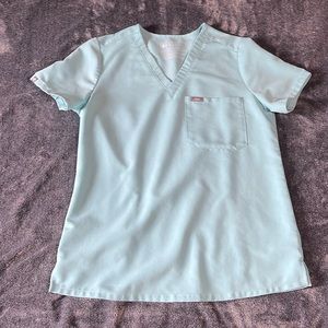 Women’s Scrub Sea Glass Colored Top - Size Small